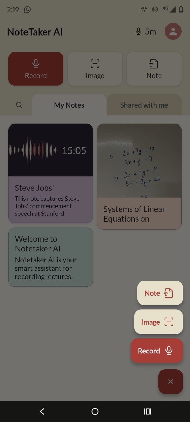 Notes AI: Intelligent Note Taker preview 1
