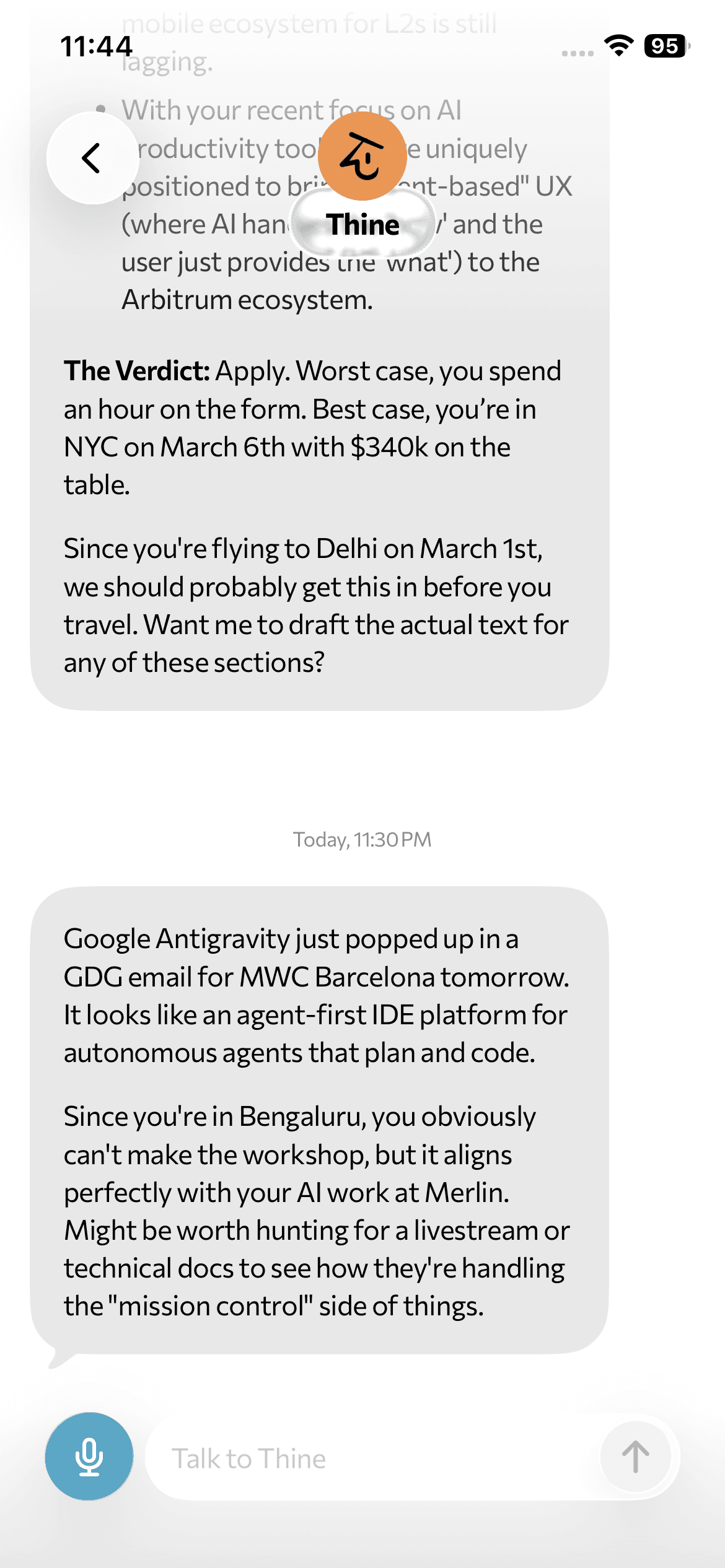 Thine: Personal AI Companion preview 6